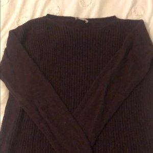 Dark Purple Knit Sweater